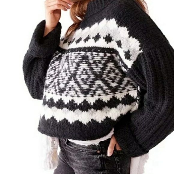 Free People Alpine Wool Alpaca Sweater - Picture 1 of 8